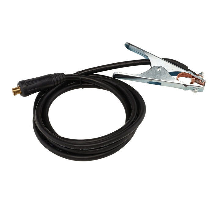 Draper Expert MMA Welding Earth Lead and Clamp with 35/50 Dinse-type Plug, 3m