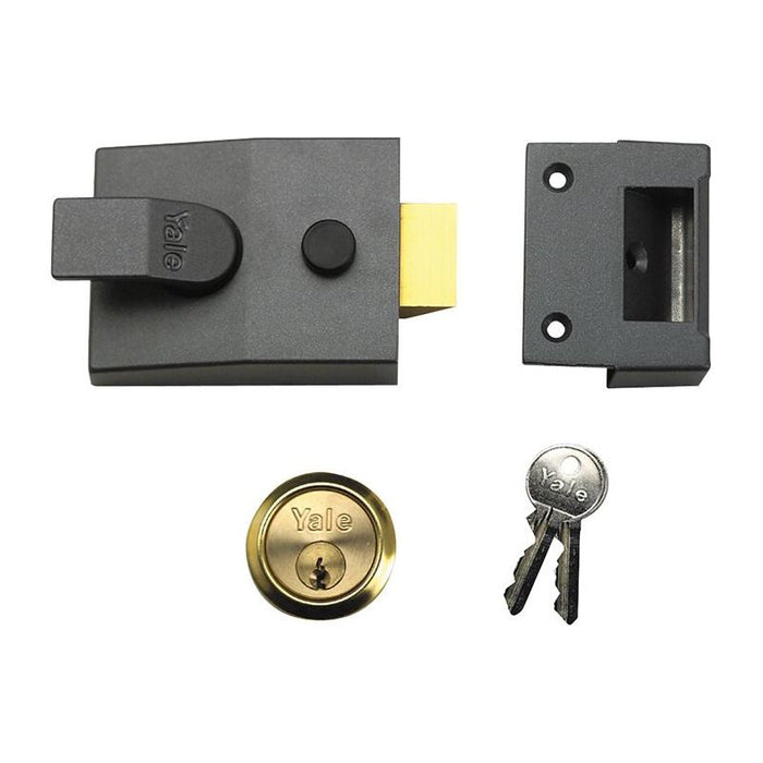 Yale Locks 89 Deadlock Nightlatch 60mm Backset DMG Finish Box Yale Locks - Town Tools