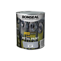 Ronseal Direct to Metal Paint Steel Grey Matt 750ml
