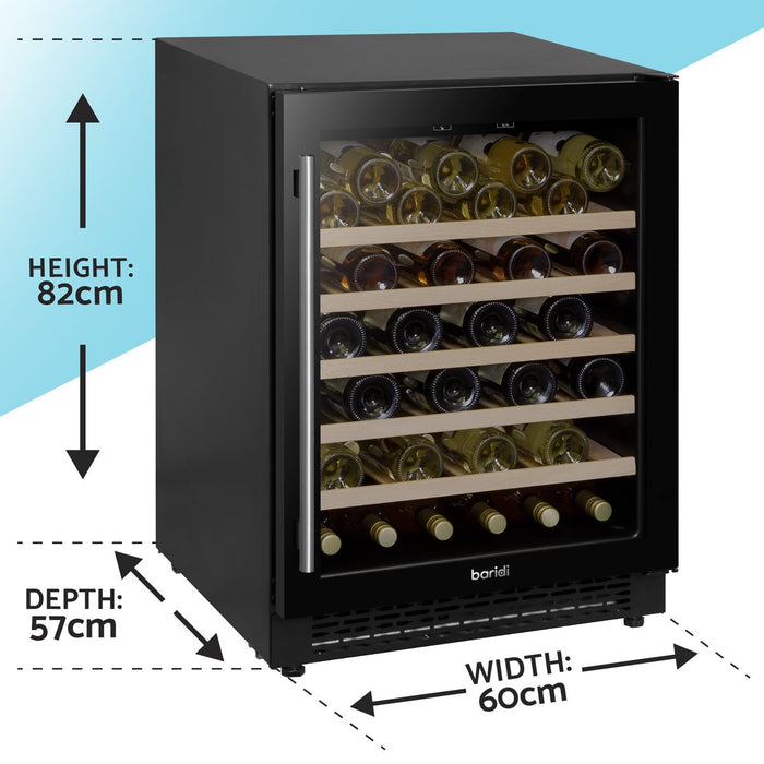 Baridi 54 Bottle Under-Counter/Freestanding Fridge & Cooler 60cm DH78