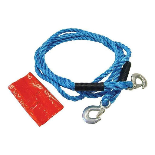Faithfull Tow Rope 4m Metal Hooks 2 Tonne Faithfull - Town Tools