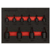 Premier Low Profile TRX-Star* Impact Socket Bit Set 1/4" & 3/8"Sq Drive 10pc Sealey Premier - Town Tools 