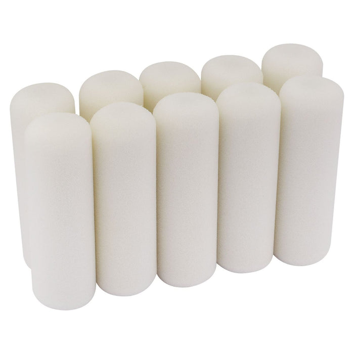 Draper Foam Paint Roller Sleeves, 100mm (Pack of 10) 82553 Draper - Town Tools 