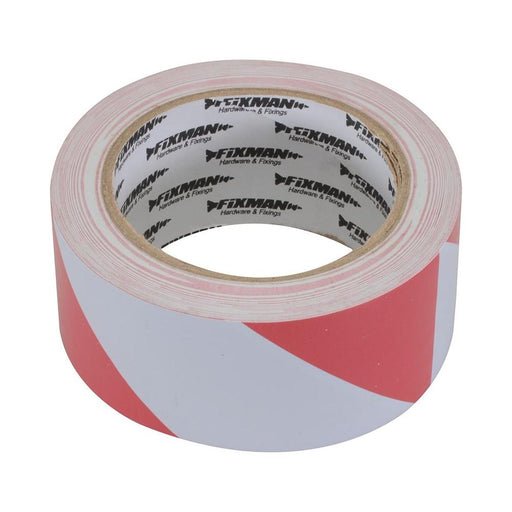 Fixman Hazard Tape 50mm x 33m Red/White Fixman - Town Tools 