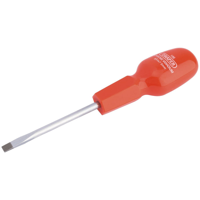 Draper Plain Slot Cabinet Pattern Screwdriver, 5 x 75mm 19785 Draper - Town Tools 