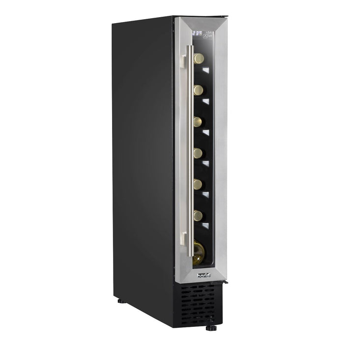 Baridi Extra-Slim 7 Bottle Wine Fridge & Cooler 15cm - Stainless Steel