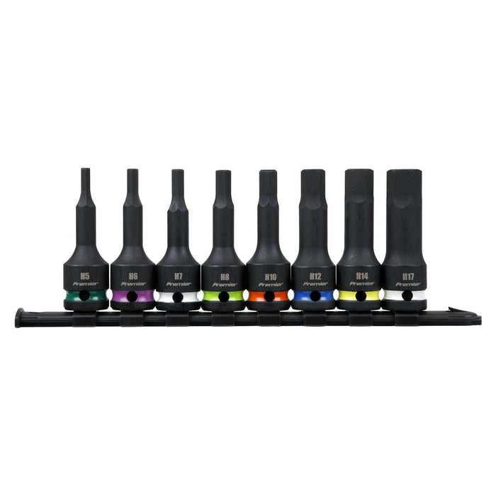 Sealey Premier Premier TRX-Star* Impact Socket Bit Set 1/2"Sq Drive 8pc AK56002 Sealey Premier - Town Tools 