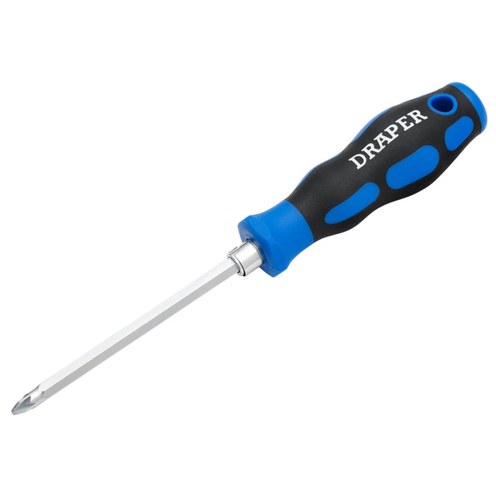 Draper 2-in-1 Reversible Blade Soft Grip Screwdriver, SL6/PZ2 x 175mm - 865/2