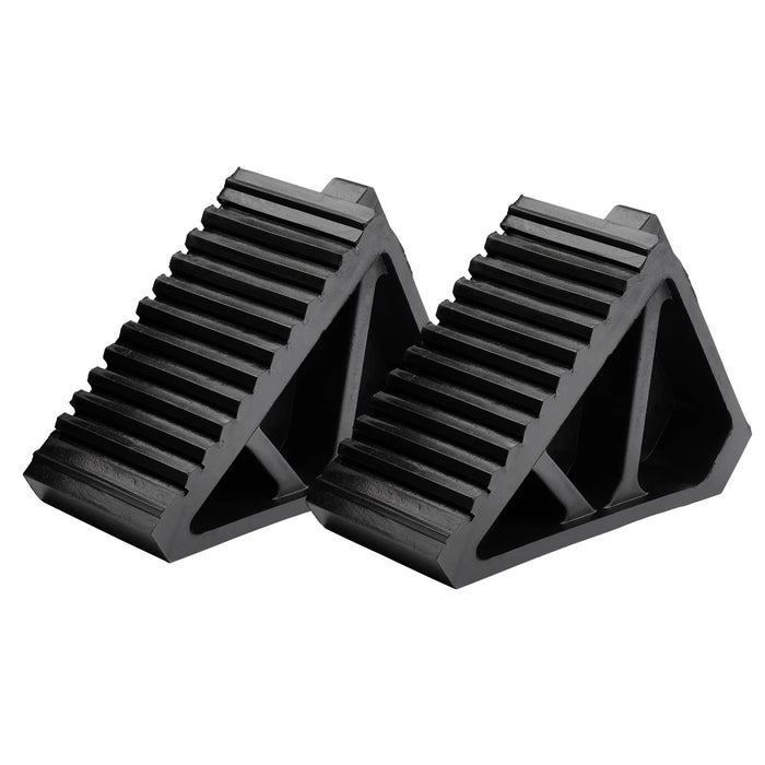 Draper Rubber Wheel Chocks, (Pair) 3-6
