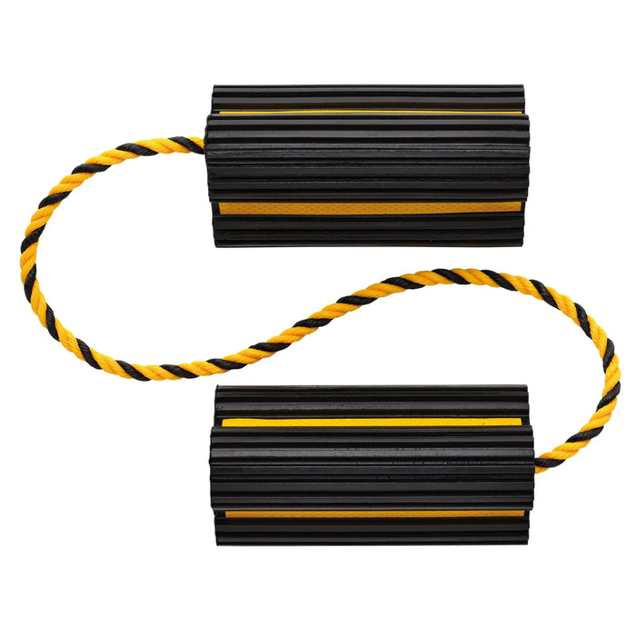 Draper Heavy Duty Rubber Wheel Chocks, 3 Tonne (Pair) - RWC4
