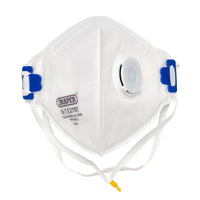 Draper FPP3 NR Vertical Fold Flat Face Masks with Valve (Pack of 10) - FM27/C