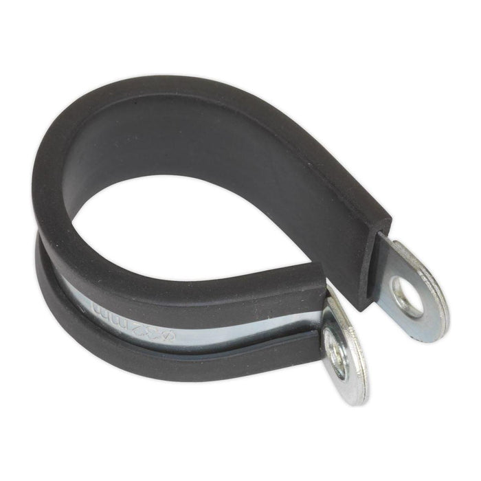 Sealey P-Clip Rubber Lined32mm Pack of 25 PCJ32 Sealey - Town Tools 