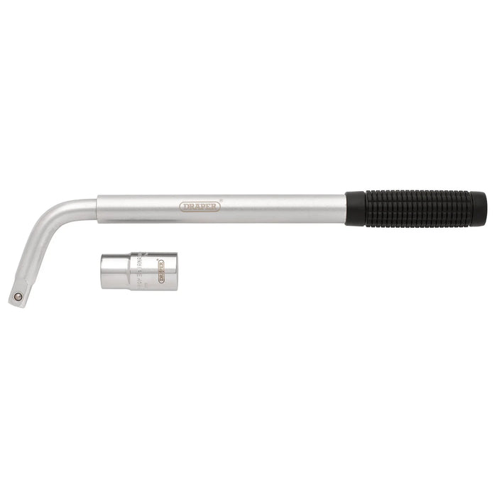 Draper Extending Wheel Nut Wrench, 1/2" Sq. Dr., 355-550mm - WM17/19A