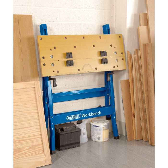 Draper Fold Down Workbench, 800 x 800 x 655mm - WB800Y