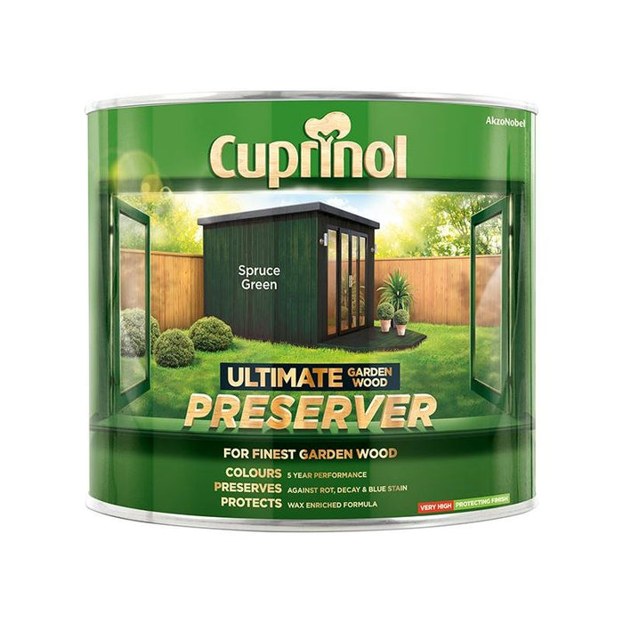 Cuprinol Ultimate Garden Wood Preserver Spruce Green 1 litre Cuprinol - Town Tools