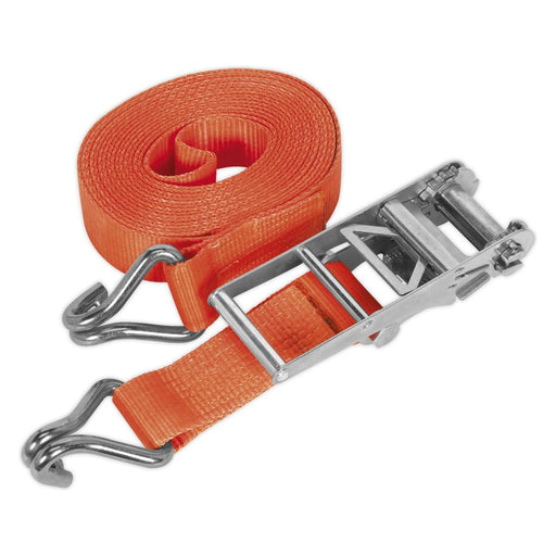 Sealey Ratchet Tie Down 75mm x 10m Polyester Webbing 10000kg Breaking Strength Sealey - Town Tools 