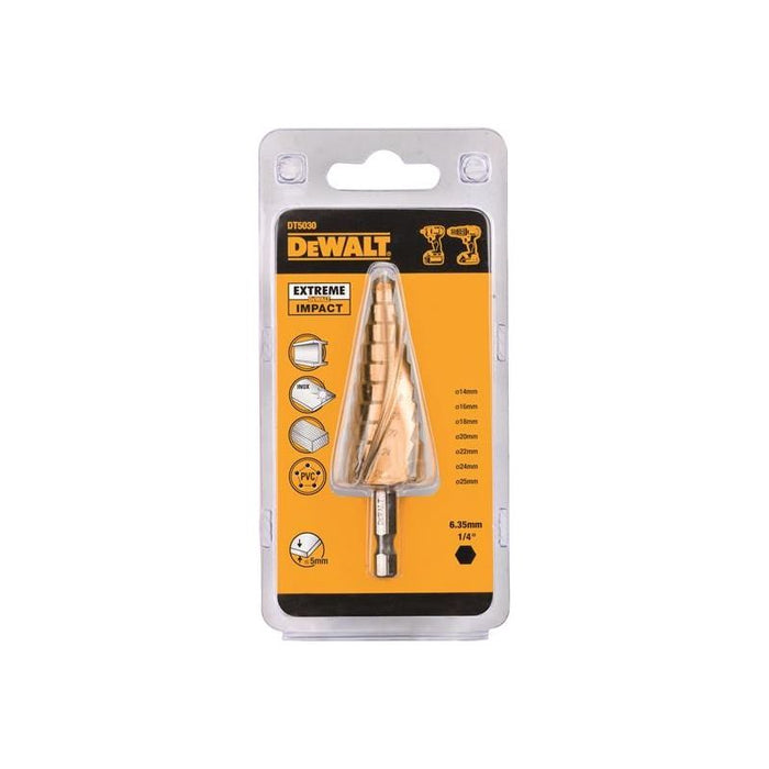 Dewalt Power Tools Extreme Step Drill Bit 14-25mm DeWALT Power Tools - Town Tools
