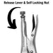 Teng Tools Curved Jaw Power Grip Plier 125mm Teng Tools - Town Tools 