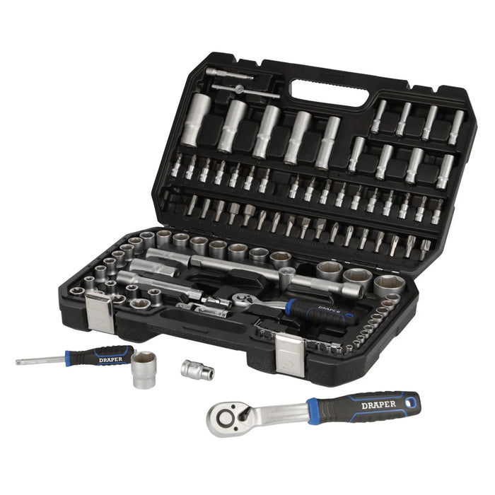 Draper HI-TORQ® Metric Socket Set, 1/4" & 1/2" Sq. Dr. (108 Piece) - TK108M/SG