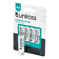 6 Piece Uniross LR6 AA Power Plus Alkaline Batteries (Pack of 4) - UPPAAPK4