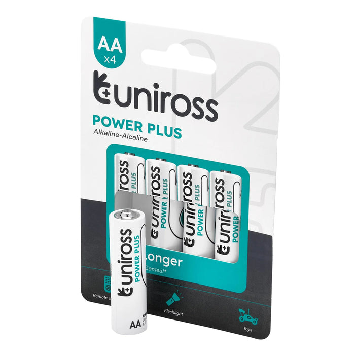 6 Piece Uniross LR6 AA Power Plus Alkaline Batteries (Pack of 4) - UPPAAPK4
