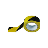 Connect Black & Yellow Barrier Tape 50mm x 33m Adhesive 1pc 35366