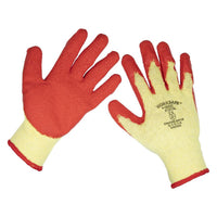 Worksafe Super Grip Knitted Gloves with Latex Palm, X-Large - Pack of 12 Pairs