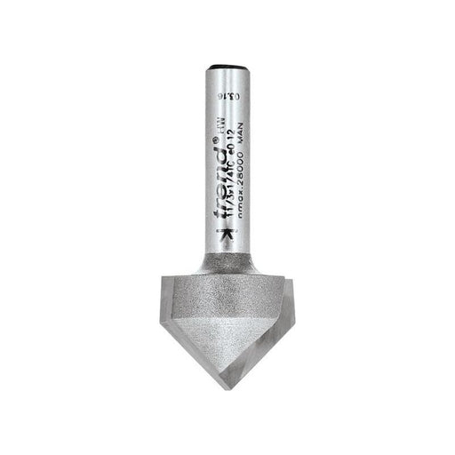 Trend 11/3 x 1/4 TCT V-Groove Cutter 45° 9.2 x 19.1mm Trend - Town Tools
