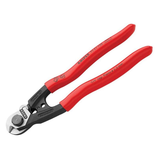 Knipex Wire Rope/Bowden Cable Cutter PVC Grip 190mm Knipex - Town Tools