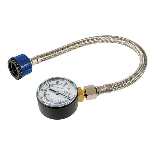 Silverline Mains Water Pressure Test Gauge 0-11bar (0-160psi) Silverline - Town Tools 