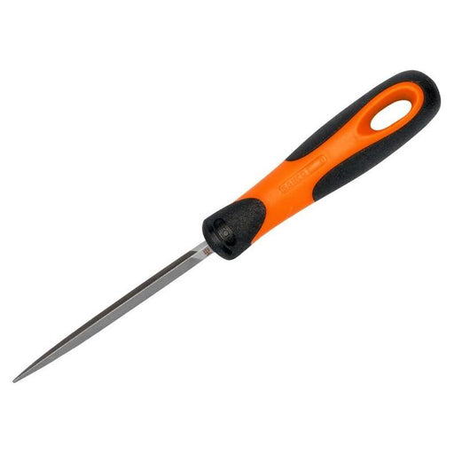 Bahco 1-170-08-2-2 ERGO™ Handled Three-Square Second Cut File 200mm (8in) Bahco - Town Tools
