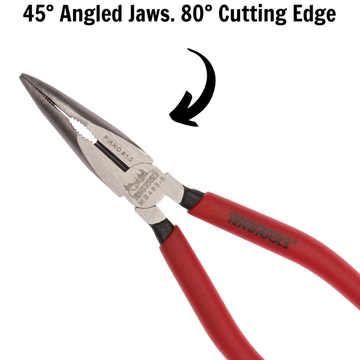 Teng Tools Bent Long Nose Plier 160mm Teng Tools - Town Tools 