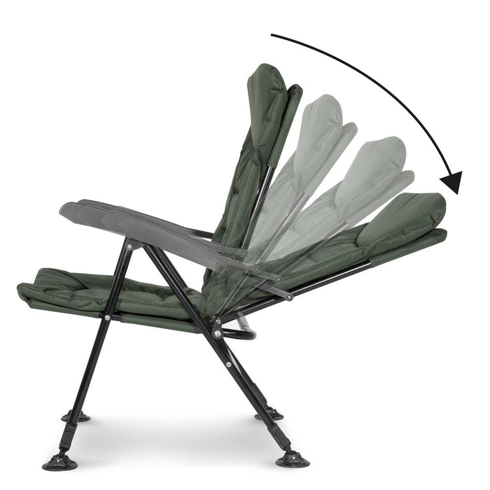 Dellonda Portable Reclining Chair with Armrests DL74