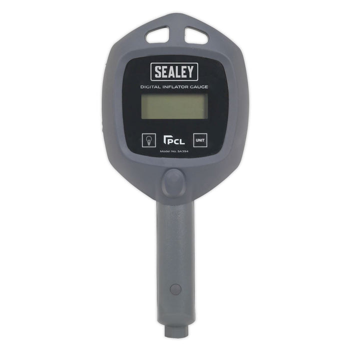 Sealey Digital Tyre Inflator with Clip-On Connector SA394 Sealey - Town Tools 