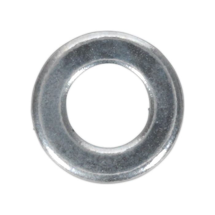 Sealey Flat Washer DIN 125 M5 x 10mm Form A Zinc Pack of 100 FWA510 Sealey - Town Tools 