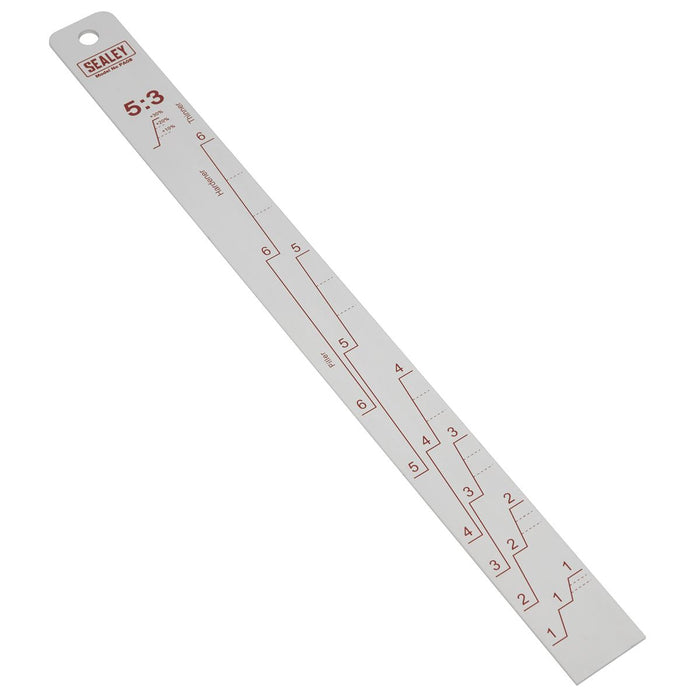 Sealey Aluminium Paint Measuring Stick 5:1/5:3 PA08 Sealey - Town Tools 