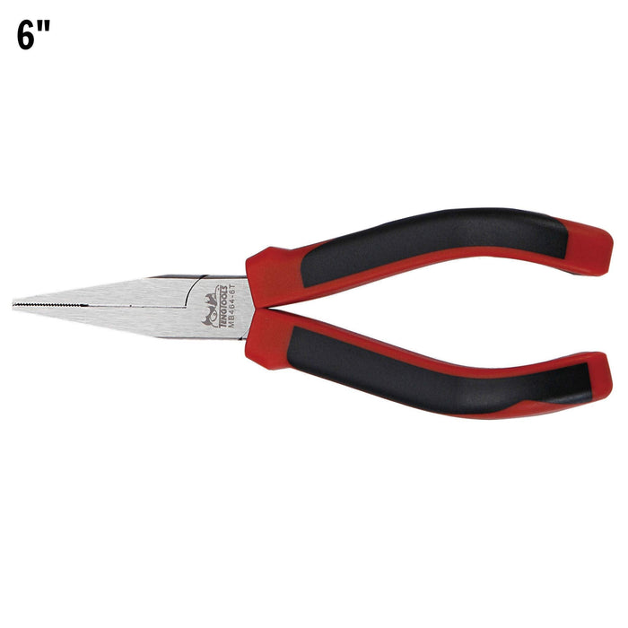 Teng Tools Flat Nose Plier TPR Grip 170mm Teng Tools - Town Tools 