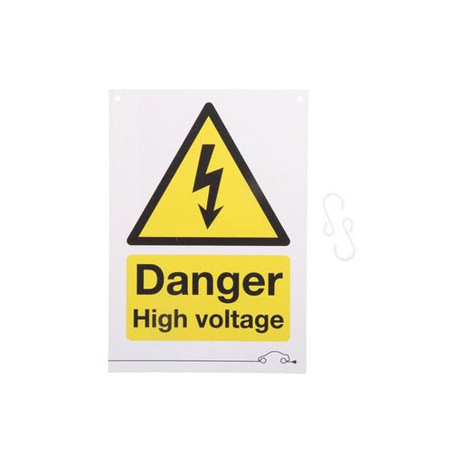 Laser Danger High Voltage Sign 6642 Laser - Town Tools 