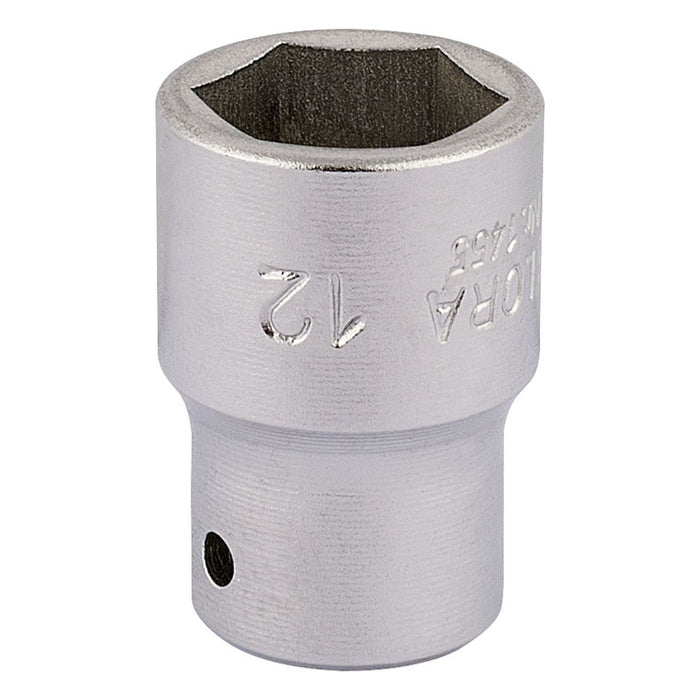 Draper Elora Hexagon Socket, 1/4" Sq. Dr., 12mm 11101 Draper - Town Tools 