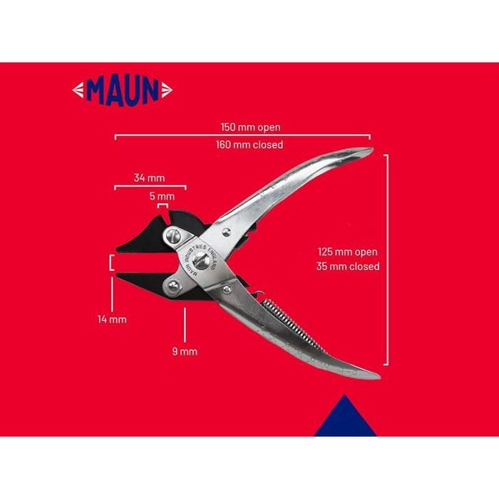 Maun Side Cutter Parallel Pliers with Return Spring 160mm Maun - Town Tools
