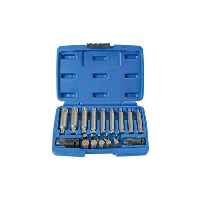 Laser Spline Impact Bit Set 21pc 7684 Laser - Town Tools 