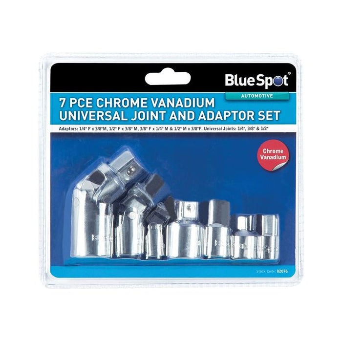 Bluespot Tools Universal Joint & Adaptor Set, 7 Piece BlueSpot Tools - Town Tools