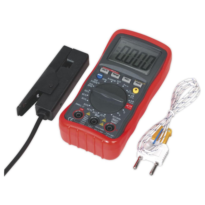 Sealey Digital Automotive Analyser 13-Function with Inductive Coupler TA201 Sealey - Town Tools 