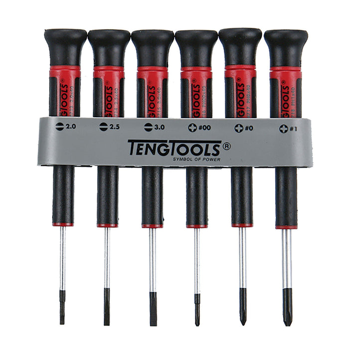 Teng Tools Mini Screwdriver Set Flat & PH 6 Pieces Teng Tools - Town Tools 