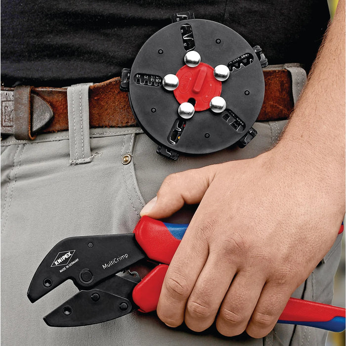 KNIPEX 97 33 01 MultiCrimp® Lever  Action Crimping Pliers, 0.25 —