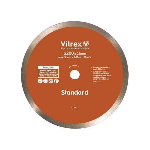 Vitrex Standard Diamond Blade 200mm Vitrex - Town Tools