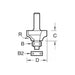 Trend 46/17 x 1/2 TCT Bearing Guided Ovolo & Round Over 19.1mm Radius Trend - Town Tools