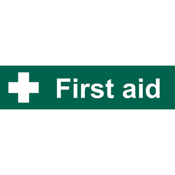 Draper 'First Aid' Safety Sign, 200 x 50mm 73263 Draper - Town Tools 