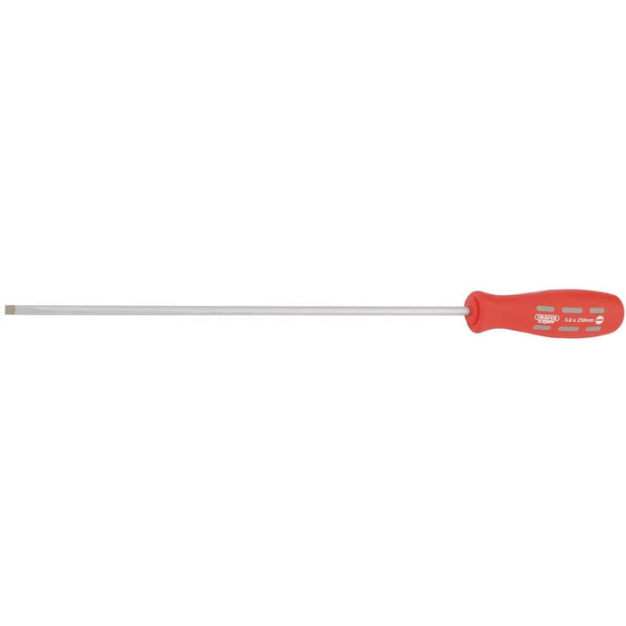 Draper Plain Slot Parallel Tip Long Reach Mechanic's Screwdriver, 250 x 5.0mm (S Draper - Town Tools 