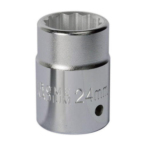 Sealey WallDrive Socket 24mm 3/4"Sq Drive S34/24 Sealey - Town Tools 